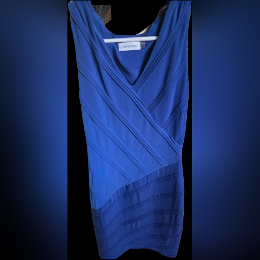 Calvin Klein Blue Mini Dress